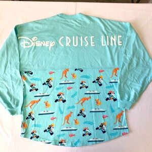 Disney Cruise Line Spirit Jersey Blue Mickey Minnie Mouse Australia Adult - NEW